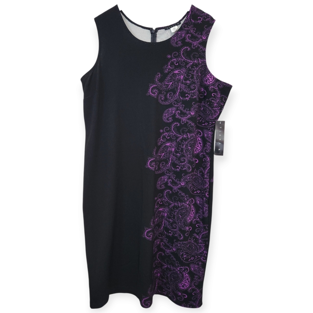 Tiana B. Purple Paisley Dress Size 18W